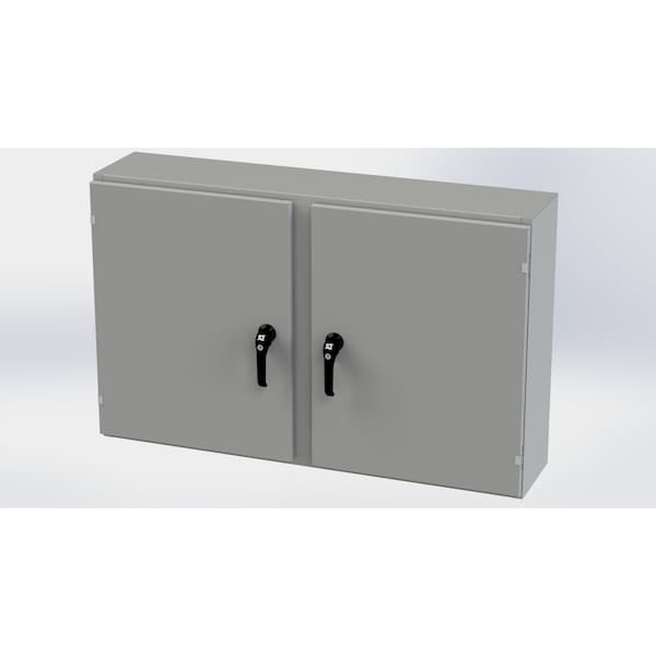 3 Point Latch with Padlock/Keylock Handle Electrical Enclosures, 30 in H, 10 in D, 48 in W